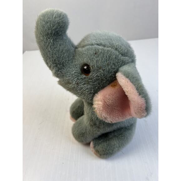 Fundamental Too 1987 Squeezem's Plush Elephant Gray Stuffie Vintage 80s - Picture 2 of 8